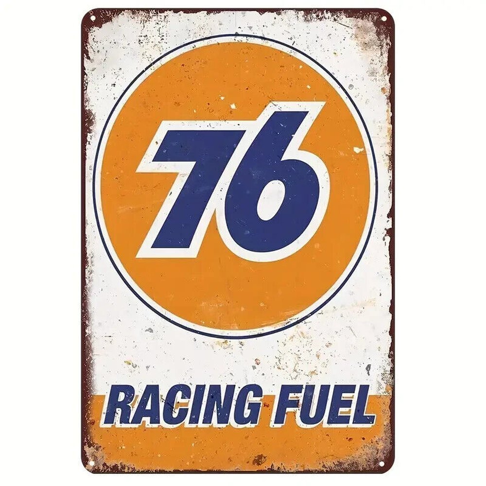 Union 76 Racing Fuel Vintage Novelty Metal Sign 12 x 8 Wall Art Home & Garden:Home Décor:Plaques & Signs Cozy Home Treasures